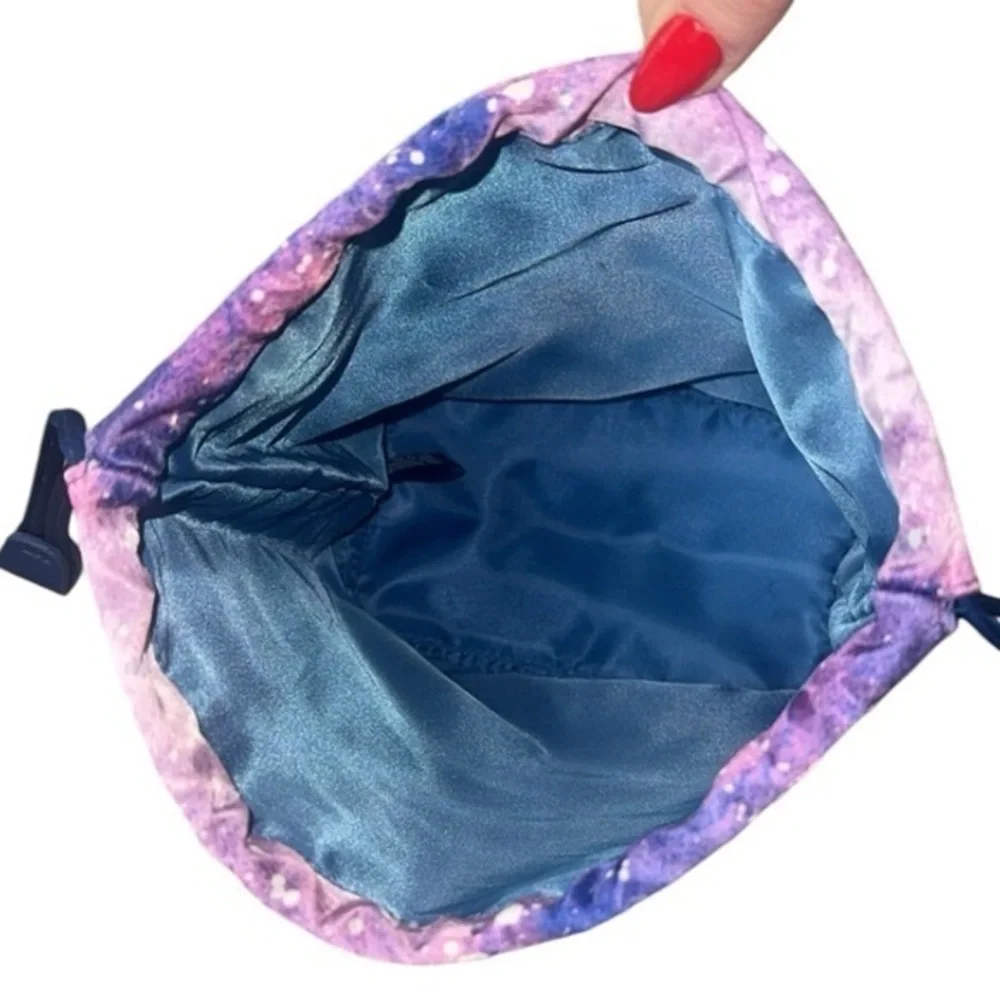 NEW La‎ Mer Blue Cosmetic Drawstring Zip Bags X 2 Bundle